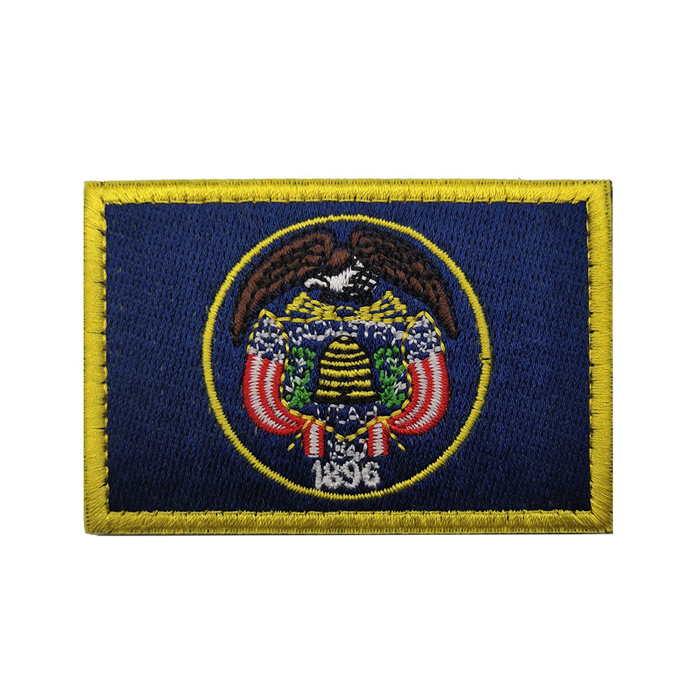Louisiana Montana Minnesota Velcro Epaulet – Embroidered Cloth Stickers