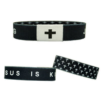 Black Cross Cloth Label