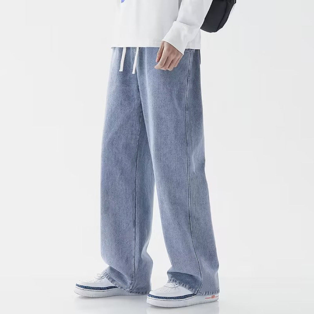 Men’s Fashion Wide-Leg Loose Straight Casual Pants