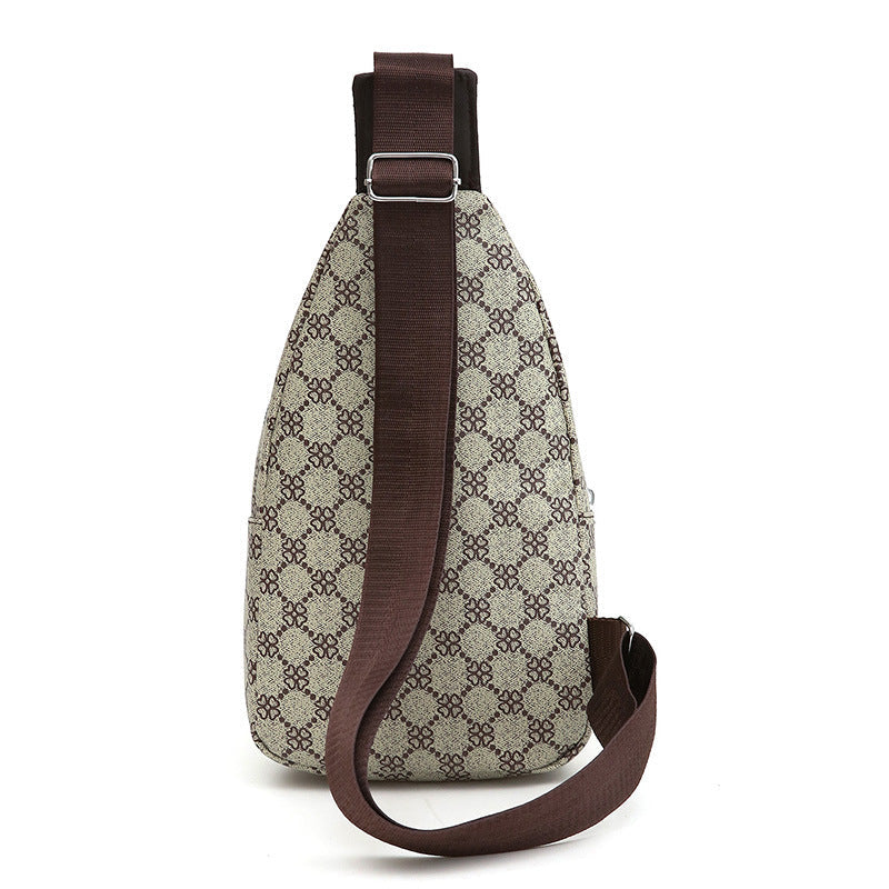 Men's PU Waterproof Slim Crossbody Bag Urban Style