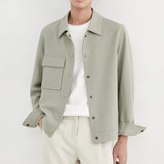 Polo Collar Jacket New Casual Korean Fashion Loose Blouson