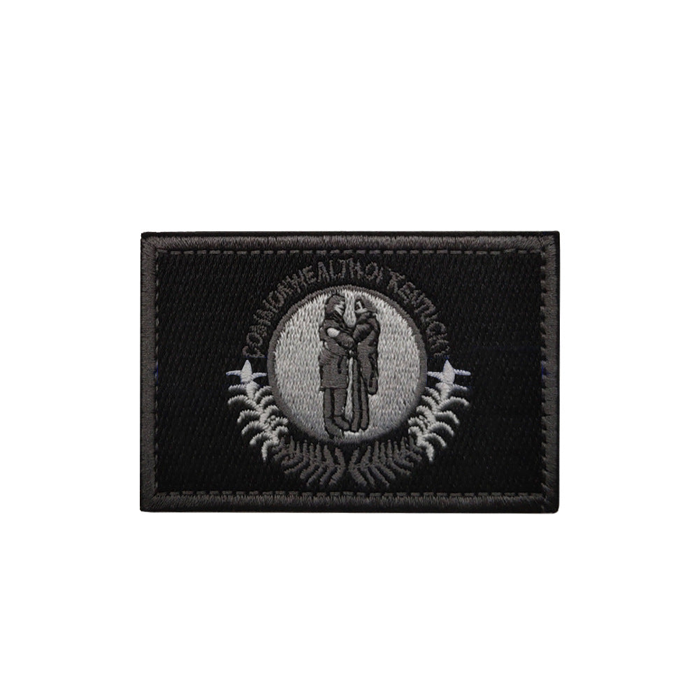 Embroidered Armband – Double-Sided Velcro Cloth Label for Uniforms