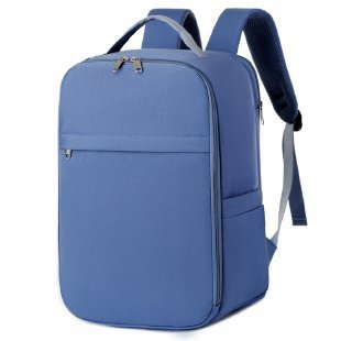 Unisex Structured Oxford Cloth Backpack Solid Color Capacity