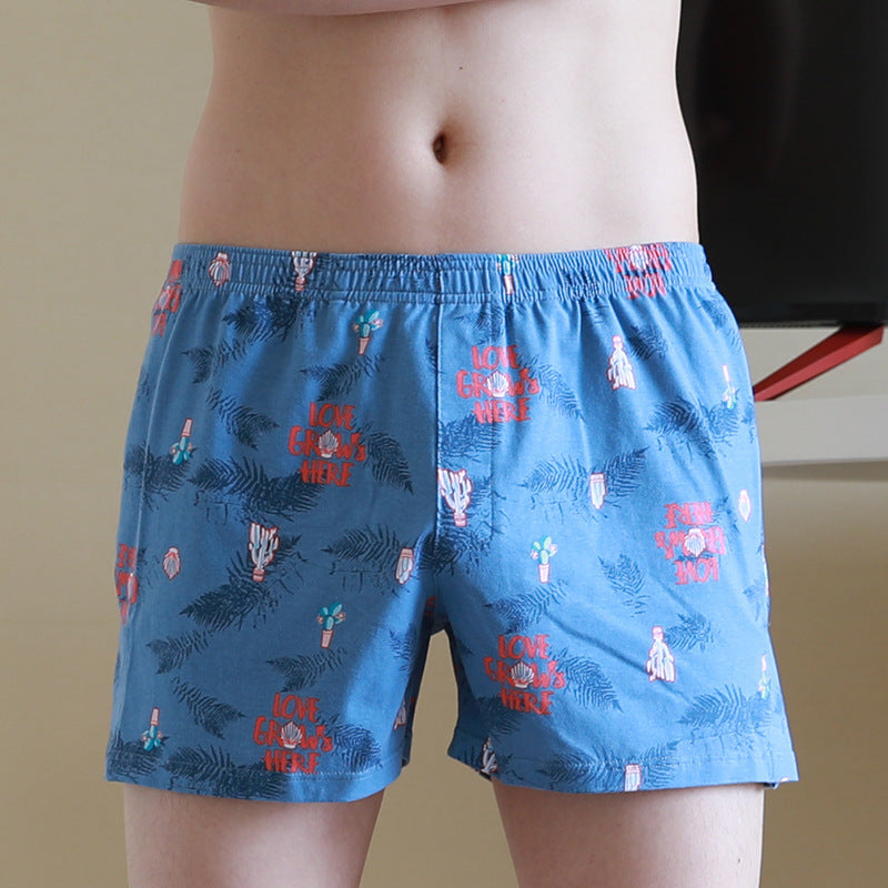 Men's Underwear Printed Loose Breathable Boxers