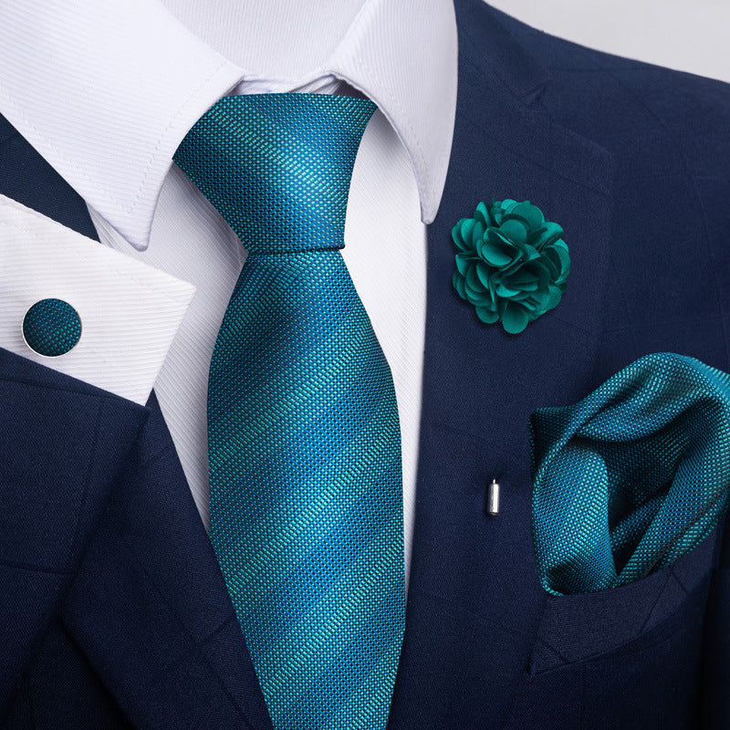 Men's Tie and Suit Pocket Square Set