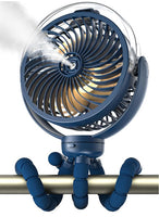Royal Blue Octopus Spray Fan
