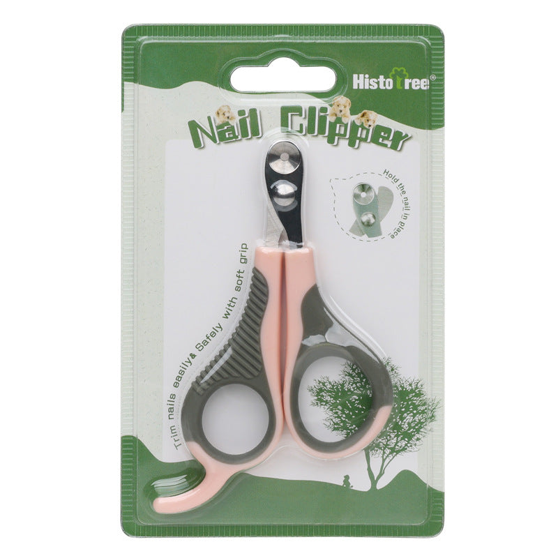 Household Portable Plastic Round Hole Pet Nail Clipper