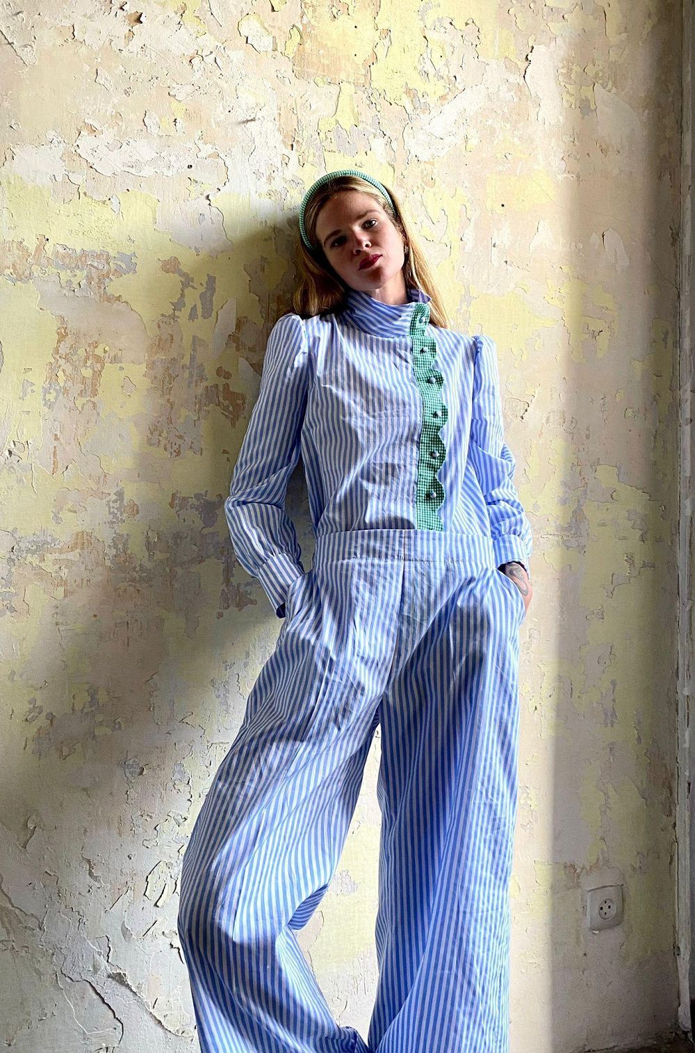 Women’s Casual Printed Trousers – Personalized Pattern, Elastic Waist, Pockets