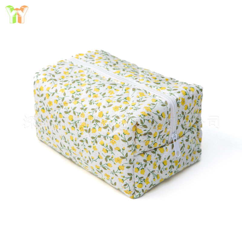 Floral Travel Makeup Bag – Multifunctional Large Capacity Cosmetic Organizer