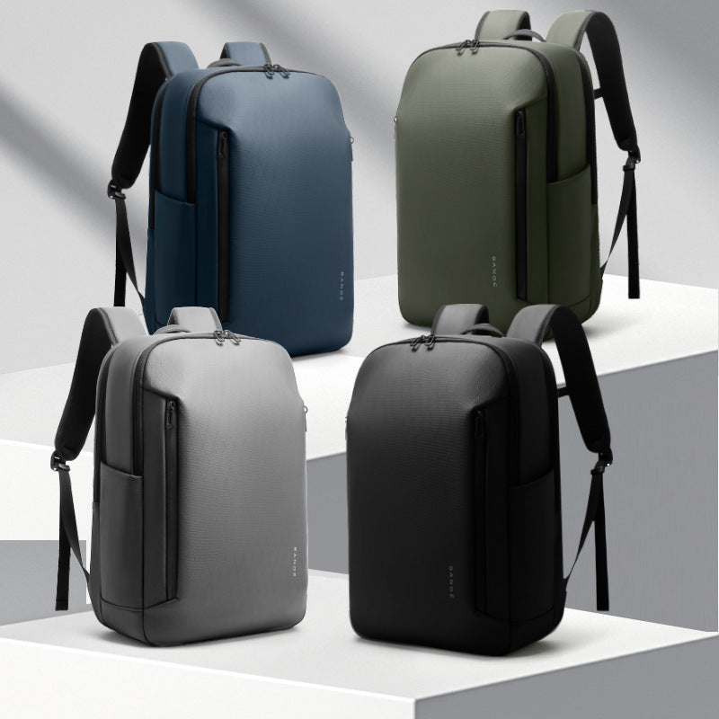 Unisex Urban Oxford Backpack Solid Color Large Capacity