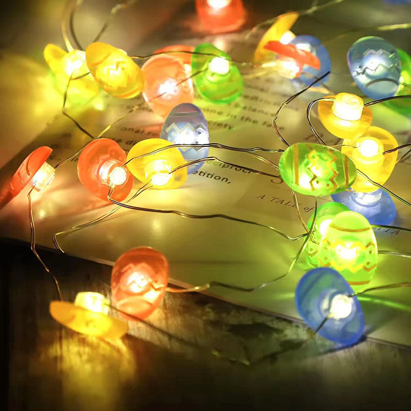 Carrot Rabbit Shape Easter Day Decorative String Lights
