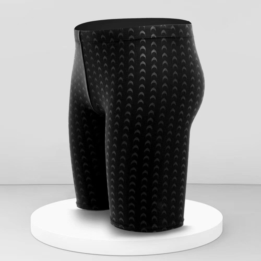 Men’s Plus Size Black Swimming Trunks – Adult Swimwear