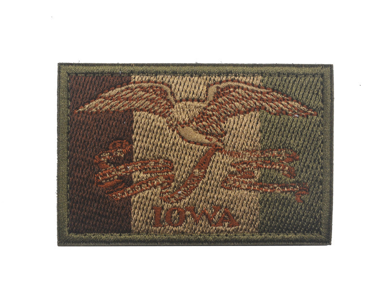 Louisiana Montana Minnesota Velcro Epaulet – Embroidered Cloth Stickers