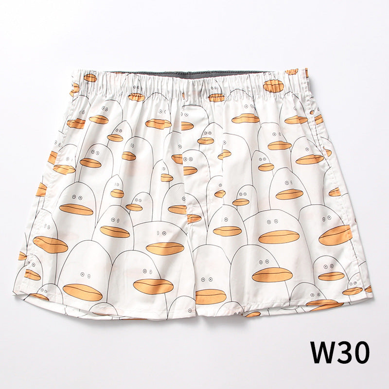 Men's Home Loose Plus Size Cotton Arrow Pants