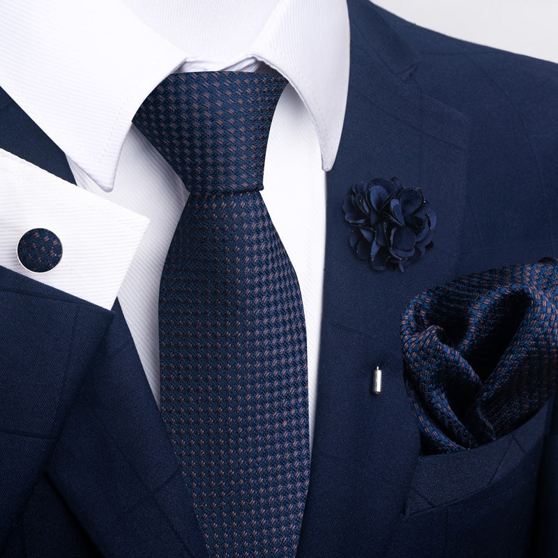 Men's Tie and Suit Pocket Square Set