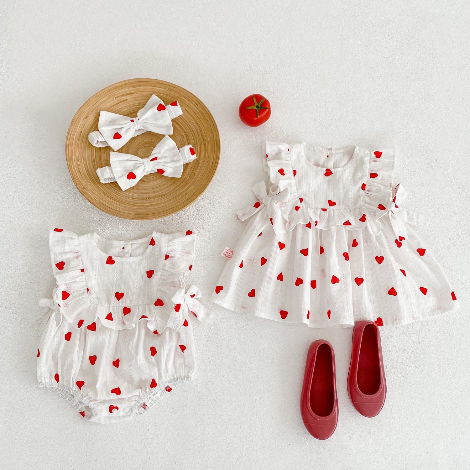 Romper Romper Baby Girl South Korea Love Onesie