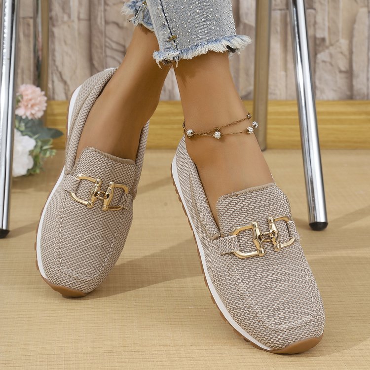 Women's All-match Casual Solid Color Flat Simple Sneaker