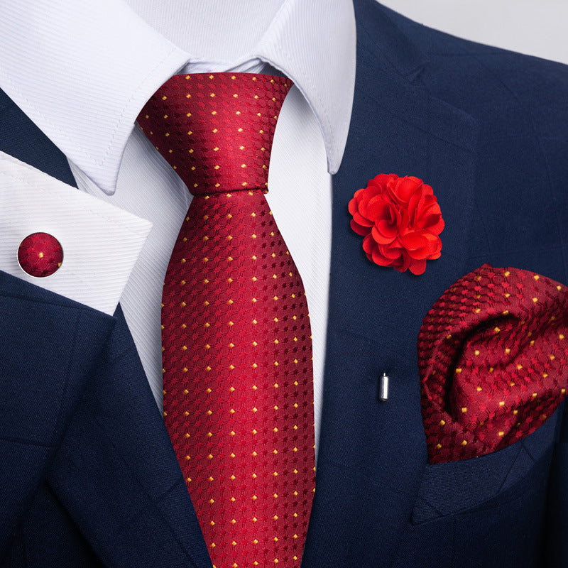 Men's Tie and Suit Pocket Square Set