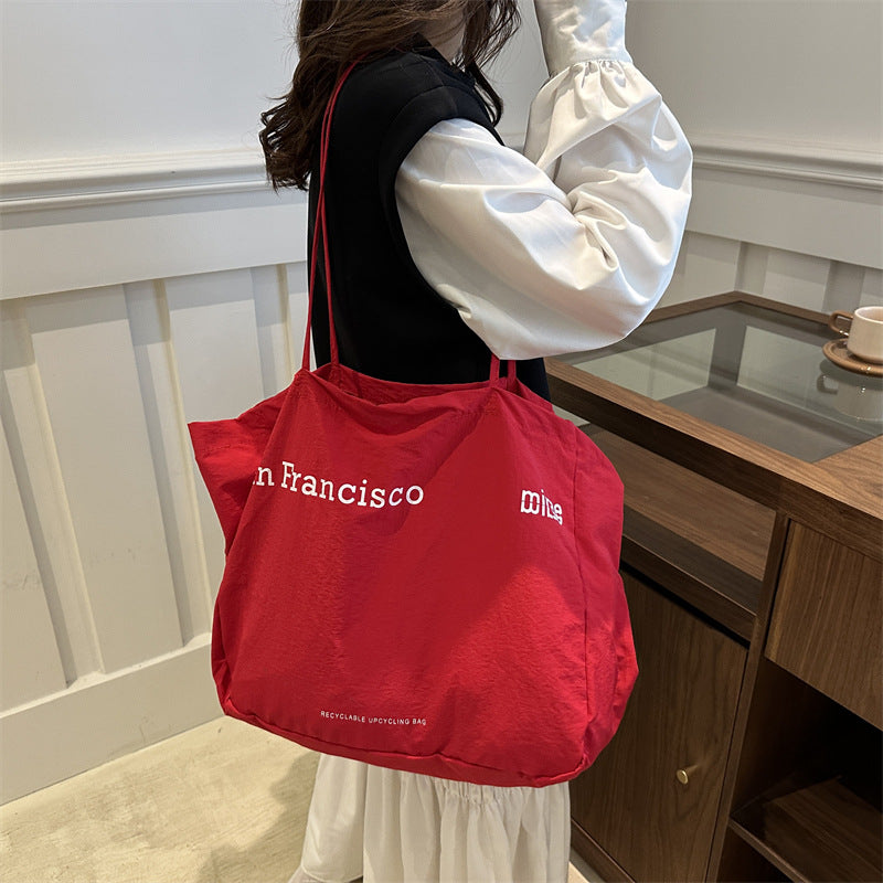 Fashion Large Capacity Letter Tote Bag For Women