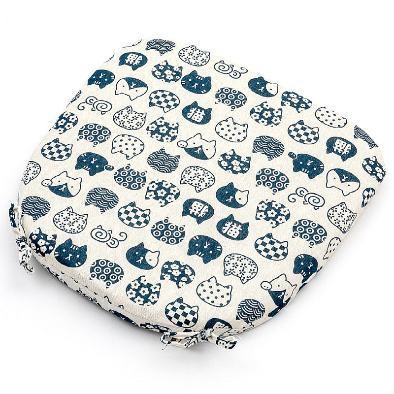 Four Seasons Fabric Four Nails Non-slip Seat Cushion Ins Nordic