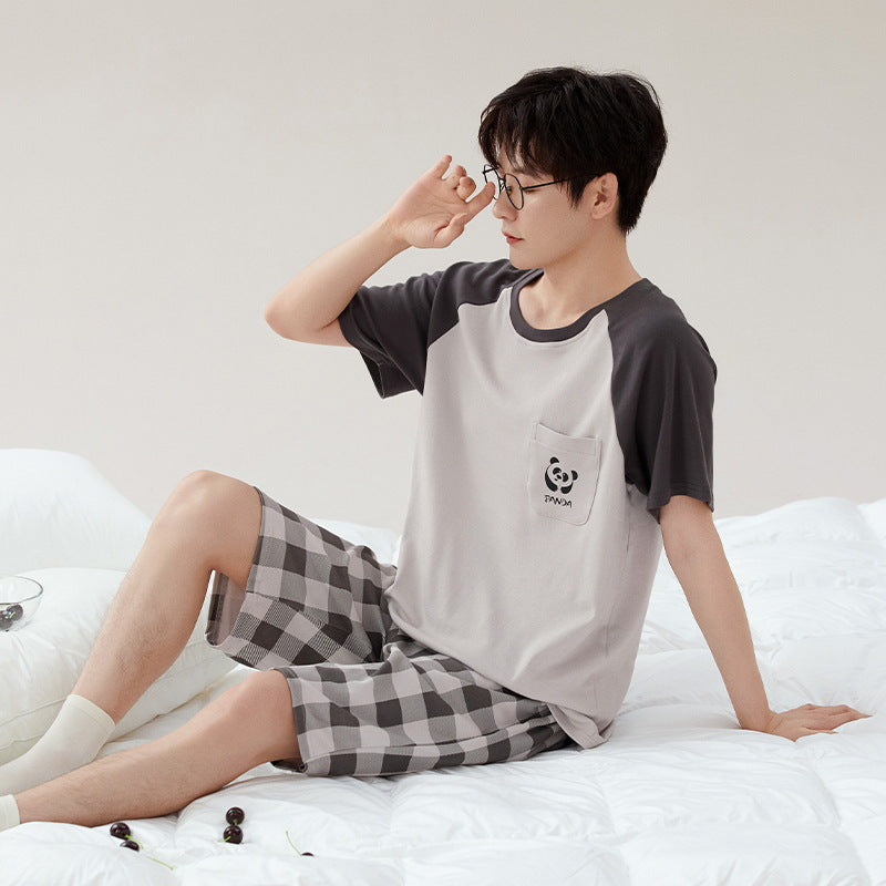 Boys Cotton Pajamas – New Casual Homewear Two-Piece Set