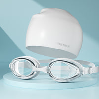 White Transparent Swimming Cap