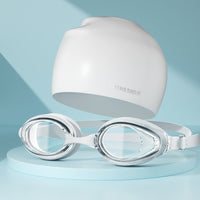 White Transparent Swimming Cap