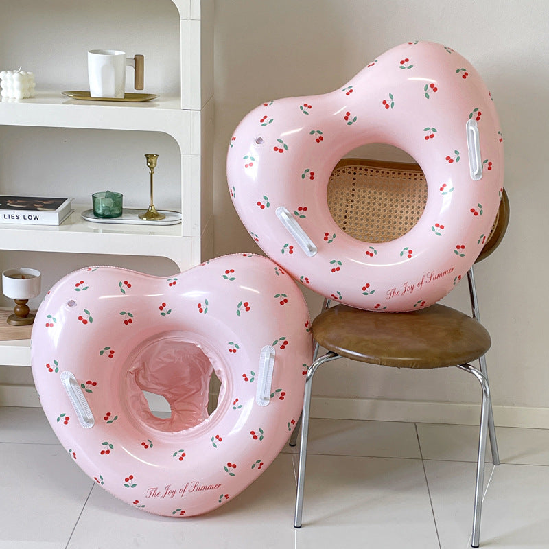 Love Children's Swimming Ring With Handle Sequins