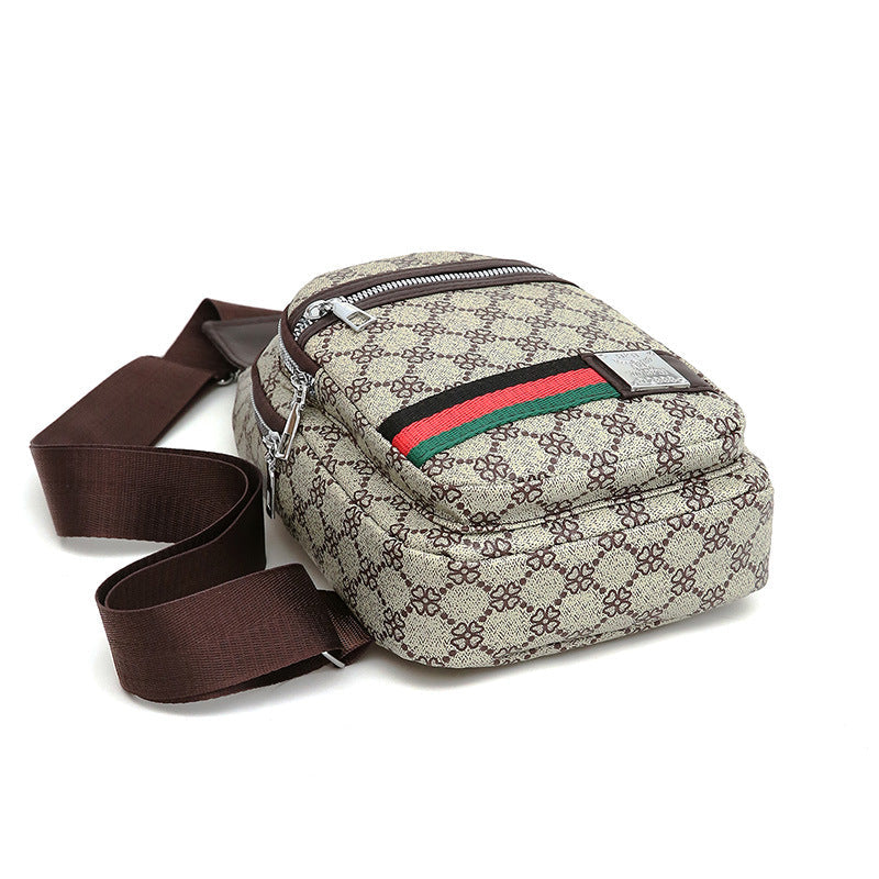 Men's PU Waterproof Slim Crossbody Bag Urban Style