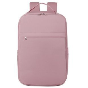 Unisex Structured Oxford Cloth Backpack Solid Color Capacity