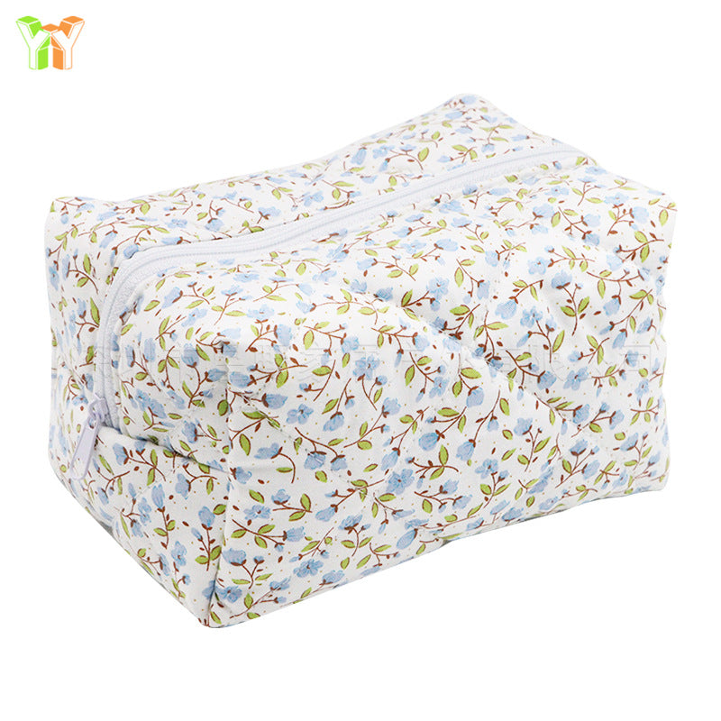 Floral Travel Makeup Bag – Multifunctional Large Capacity Cosmetic Organizer
