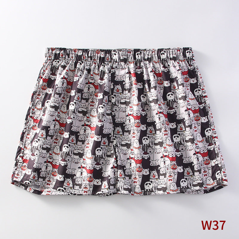 Men's Home Loose Plus Size Cotton Arrow Pants