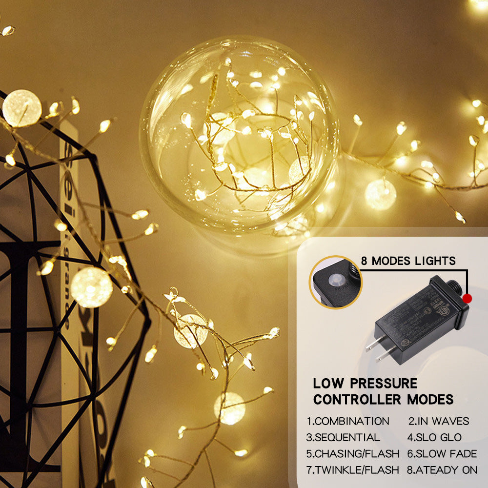 400LED 6M8M Mode Fairy Plug-in Indoor String