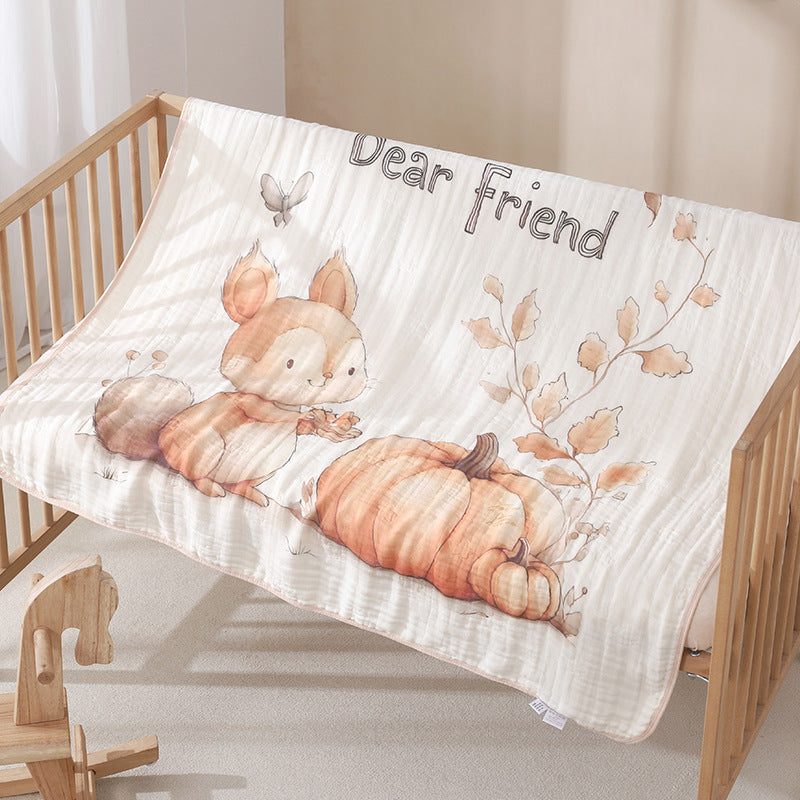 One-piece Cartoon Cotton Baby Blanket