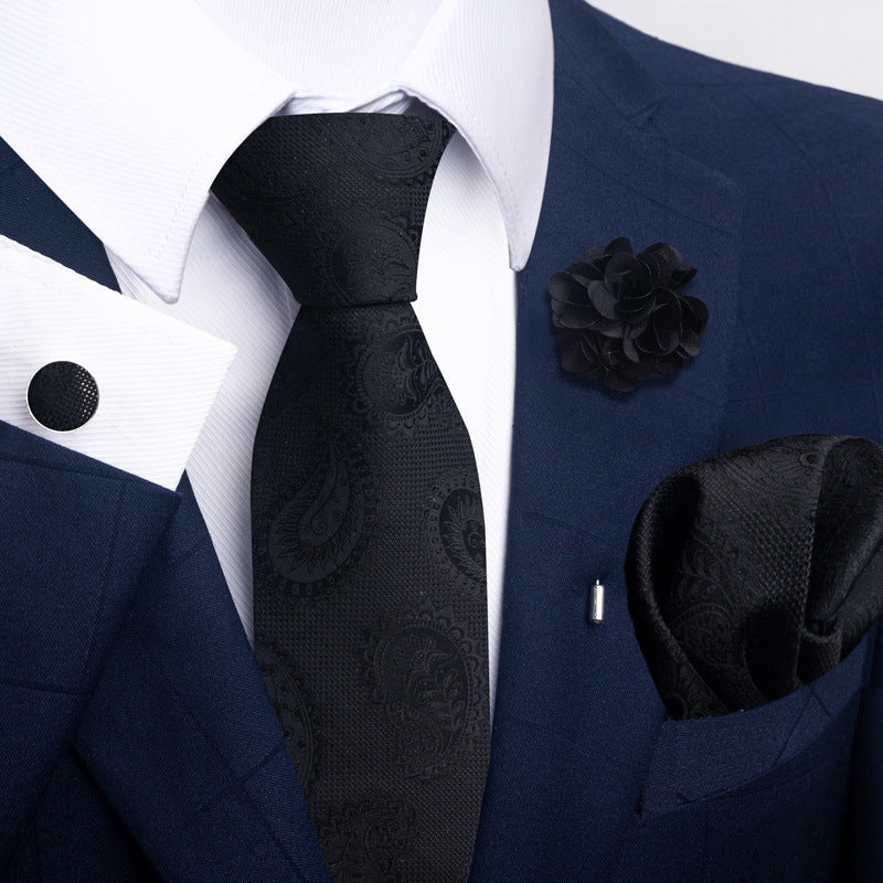 Men's Tie and Suit Pocket Square Set