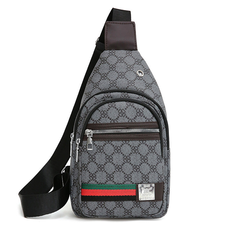 Men's PU Waterproof Slim Crossbody Bag Urban Style
