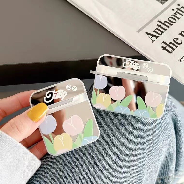 Ins Korean Style Flower Earphone Case