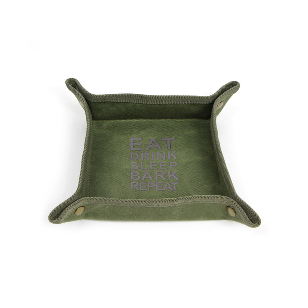 Foldable Canvas Easy To Clean Pet Portable Food Bowl