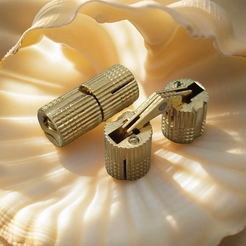 Folding Hidden Door Hinge 180 Degrees Parallel Copper Word Hinges Bucket Cylindrical Small Wooden Box Flip Hinge