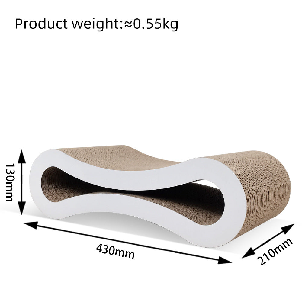 Eight-shaped Large Cat Toy Corrugated Paper