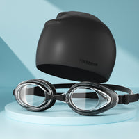 Black Transparent Swimming Cap