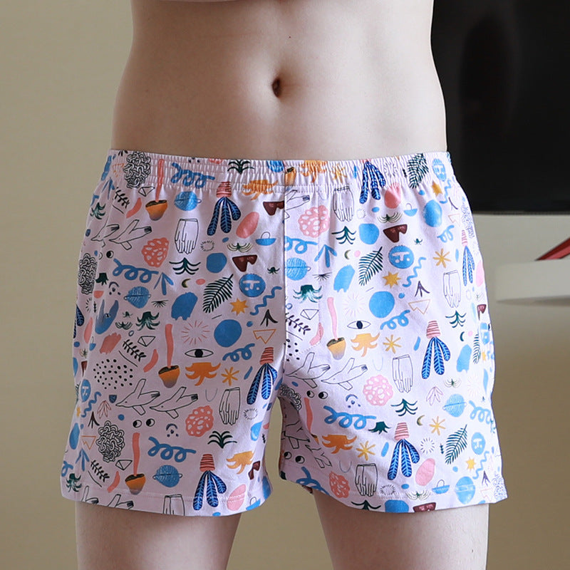 Men's Underwear Printed Loose Breathable Boxers
