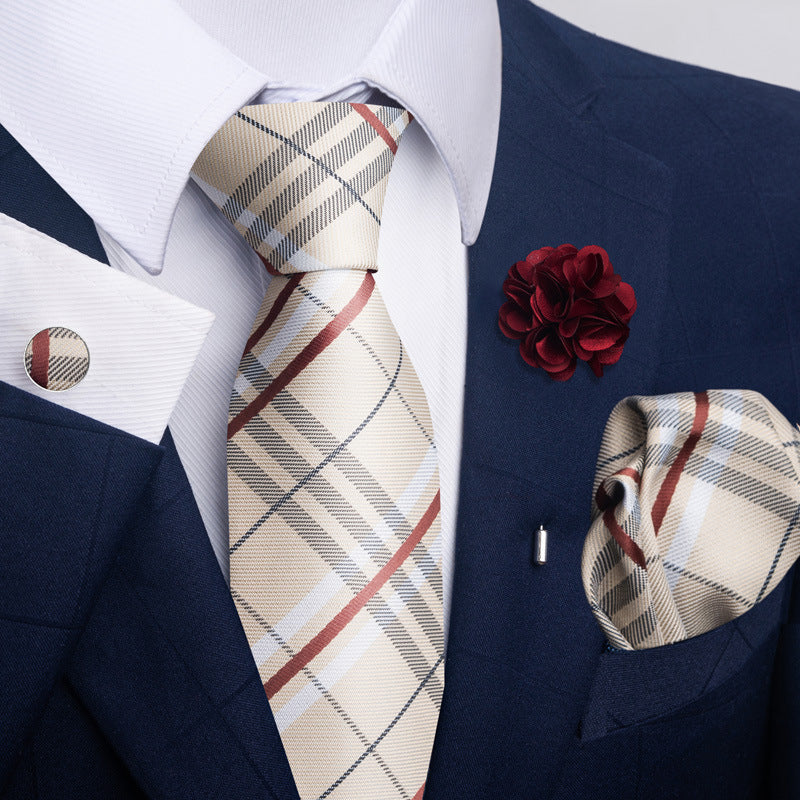 Men's Tie and Suit Pocket Square Set