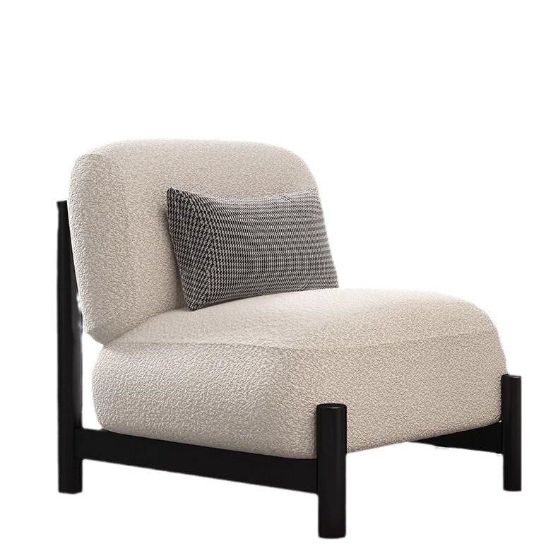 Living Room Single Sofa Fabric Lambswool Leisure Chair