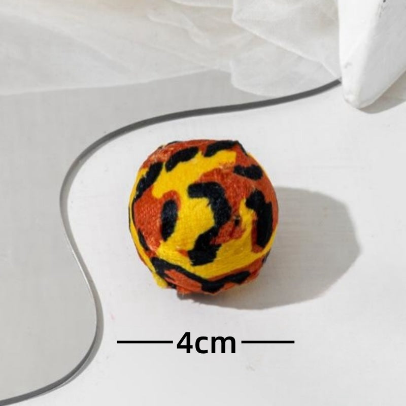 Colored Plastic Bell Mesh Hollow Sound Cat Teasing Ball