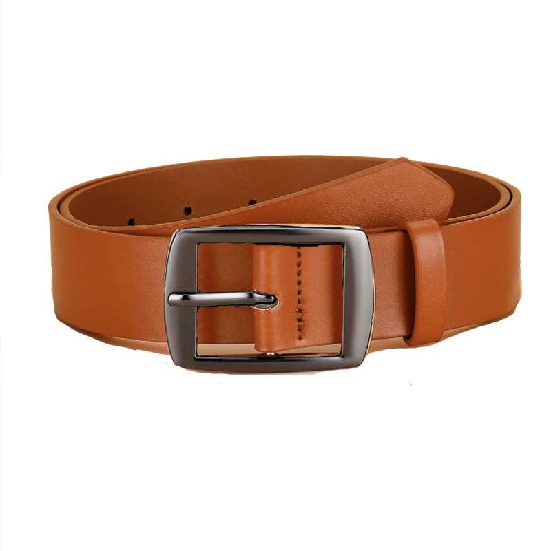 Men's Pin Buckle PU Microfiber Eyelet Belt