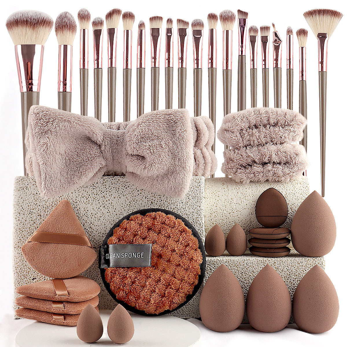40-Piece Full Beauty Tools Kit – Face Wash, Makeup & Skincare Set