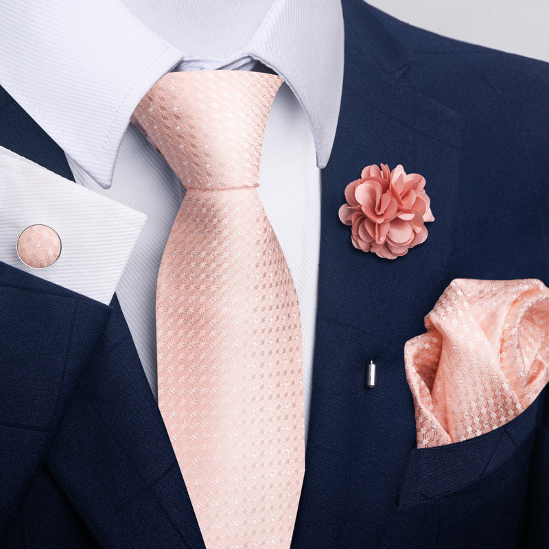 Men's Tie and Suit Pocket Square Set