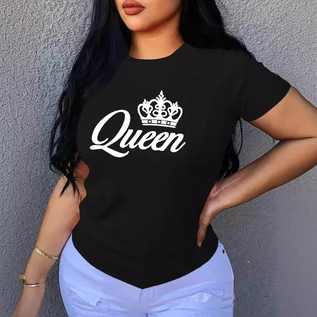 European And American Style Women Fashion Casual T-shirt