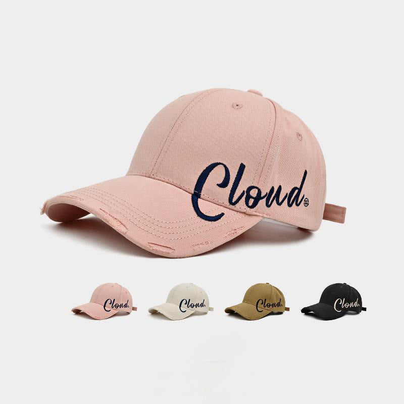 Adjustable Cotton Dome Peaked Children’s Baseball Cap with Side Letter Embroidery
